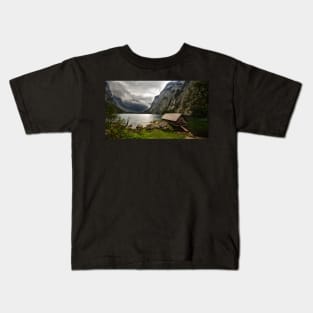 Boathouse at Obersee 1 Kids T-Shirt